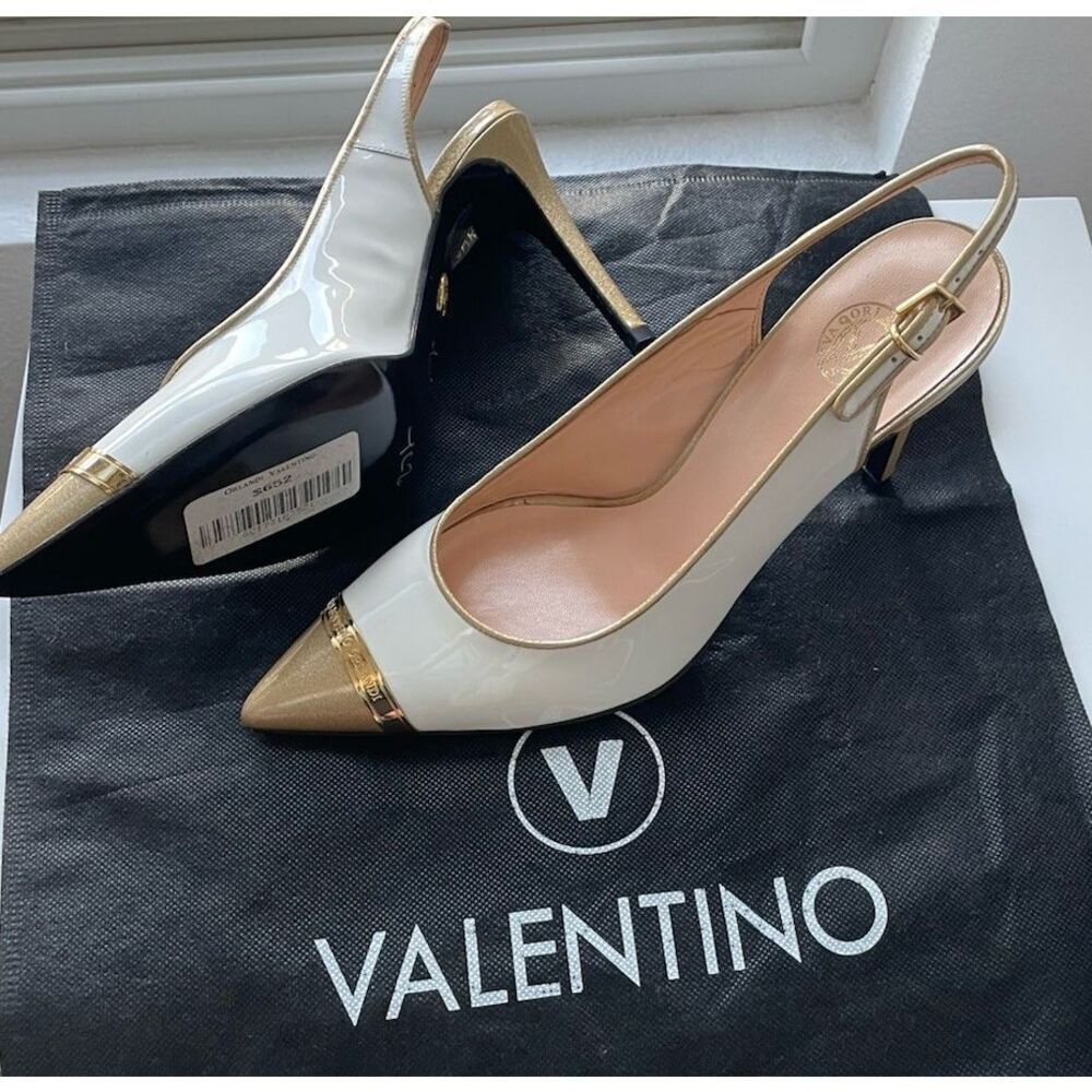 New Women's Valentino Orlandi Slingback heels Size 40 US 9.5-10